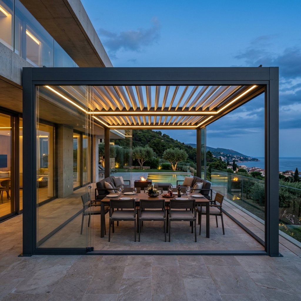 Bioklimatik Pergola Projesi